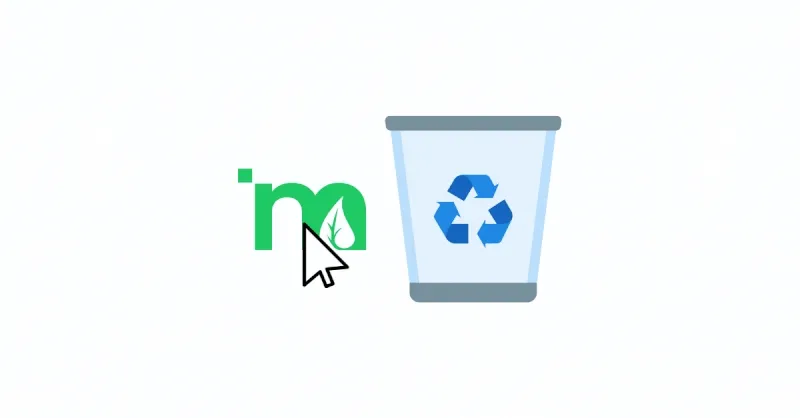 Animation mettre marti à la corbeille.