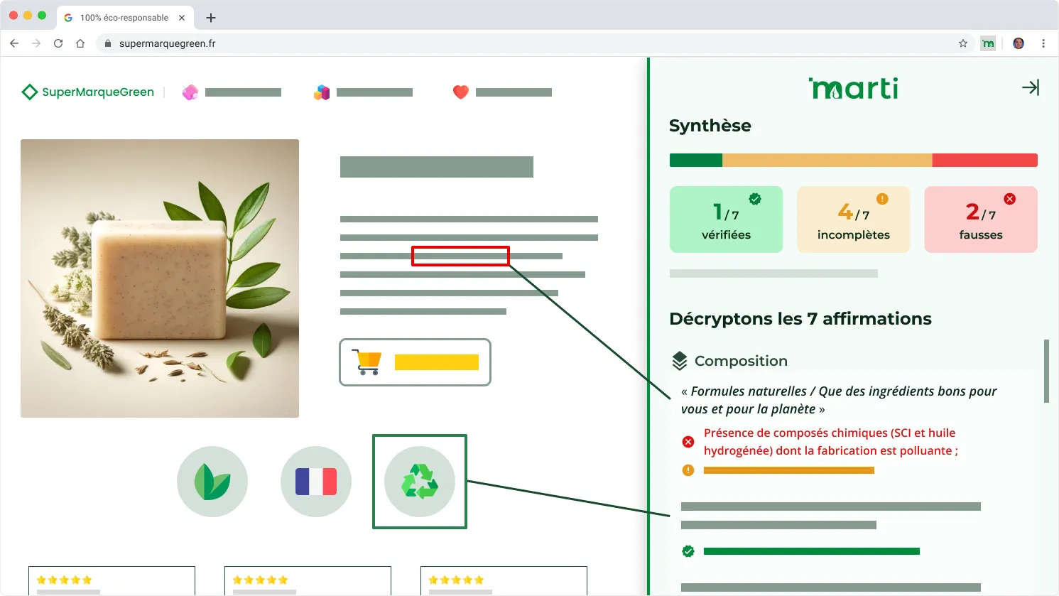 An illustration to present the extension on the landing page